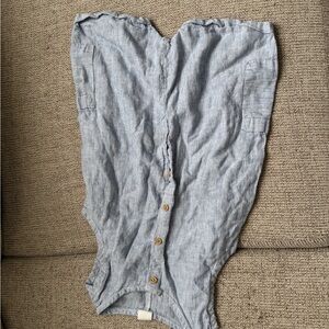 H&M Blue and White Striped Garment